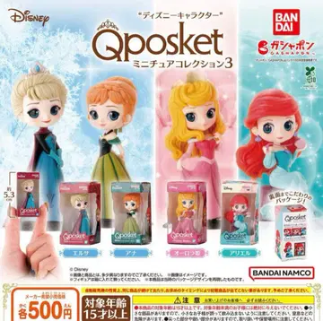 디즈니 Qposket 미니어처 컬렉션 3 전 4종 세트