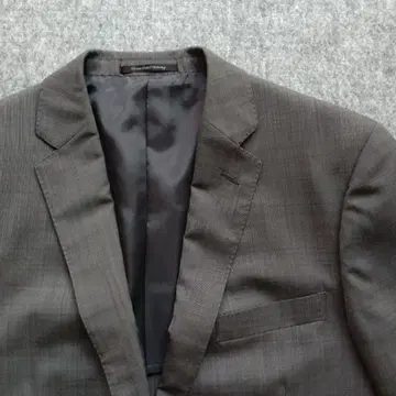 유나이티드 애로우즈 그레이 체크 무늬 테일러드 자켓