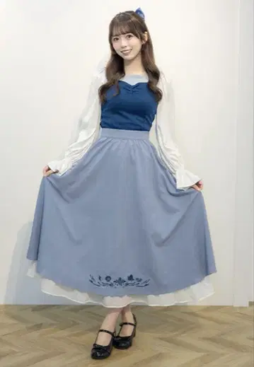 시마무라 디즈니 아리엘 상하의 세트 M 사이즈