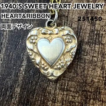 스위트하트 주얼리 리본 골드 빈티지 목걸이 NAVY