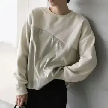 새상품 select MOCA 메탈릭 절개 속기모 상의
