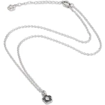 MARY QUANT 라메 에포 비쥬 데이지 목걸이 실버