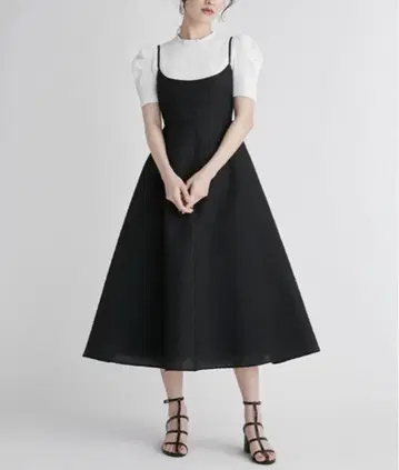 CELFORD 자카드 점퍼 드레스