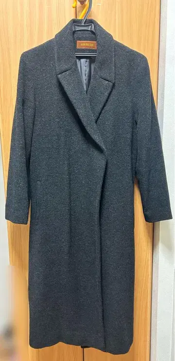 랩 코트 하나비시 차콜 블랙