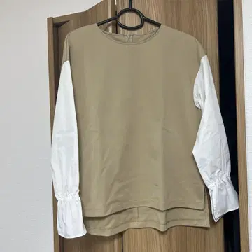 [ 세탁 가능 ] 콤비네이션 캔디 슬리브 티셔츠