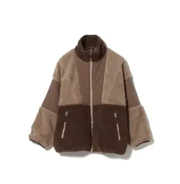 GERRY x BEAMS HEART / 보아 플리스 절개 지퍼 자켓