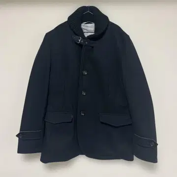 블랙 버튼 코트 리브 코트 정장 셀렉트
