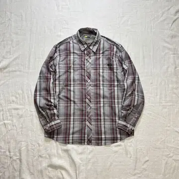 00s eddie bauer tech nylon 체크 셔츠