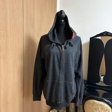 다크 그레이 풀 집업 후드티
