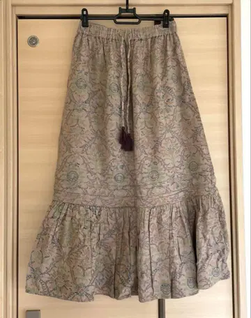 티티카카 보타니 다마스크 블록 프린트 스커트