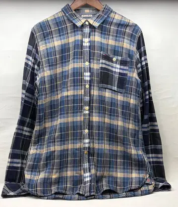 TOMMY HILFIGER DENIM 긴팔 체크 셔츠 남성용 XL 사이즈