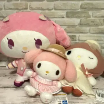 마이멜로디 봉제 인형 3개 세트 묶음 판매