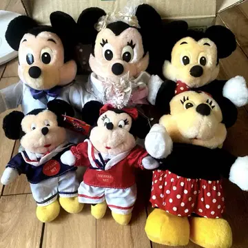 쇼와 레트로 TOMY 디즈니 미키 미니 봉제 인형 묶음 판매