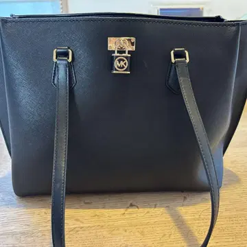 Michael Kors 블랙 가죽 토트백 30S3GR0T3L