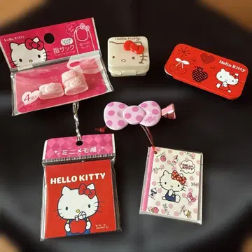 [헤이세이 레트로] 산리오 Hello Kitty 캐릭터 굿즈 6종 세트