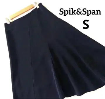 Spik&Span 네이비 플레어 스커트 일본제 S