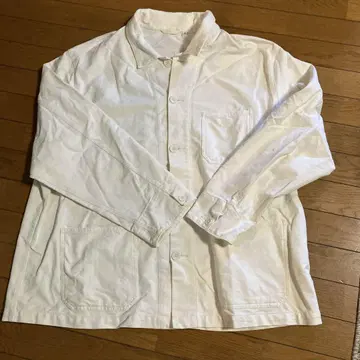 화이트 4XL 버튼 포함 셔츠