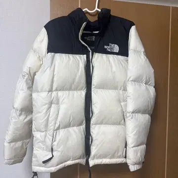 THE NORTH FACE 다운 자켓 L 화이트/블랙