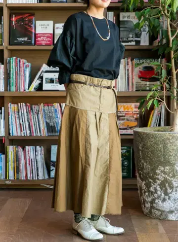 OQNO 절개 스커트