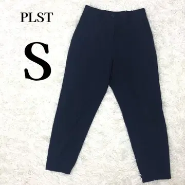 [ 새상품급 ] 플라스테 PLST XO S 상당 9부 팬츠 슬랙스 네이비