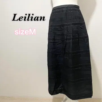 사이즈 M 레리안 플레어 롱 스커트 보더 도트