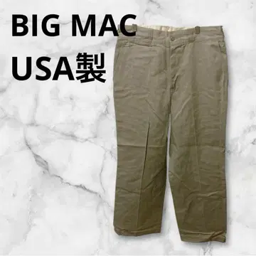 레어 70s BIG MAC USA제 카키 치노 팬츠 W32