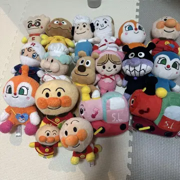 호빵맨 봉제 인형 세트