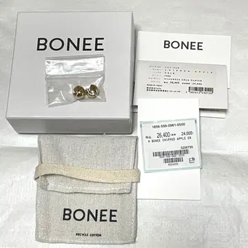 BONEE CHIPPED APPLE 귀걸이 골드
