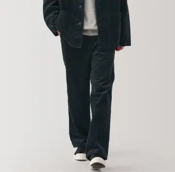 무인양품 코듀로이 와이드 팬츠