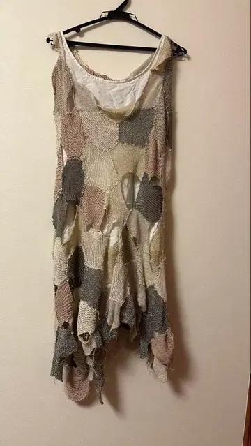 setaichiro 세타이치로 슬리브리스 패치워크 원피스