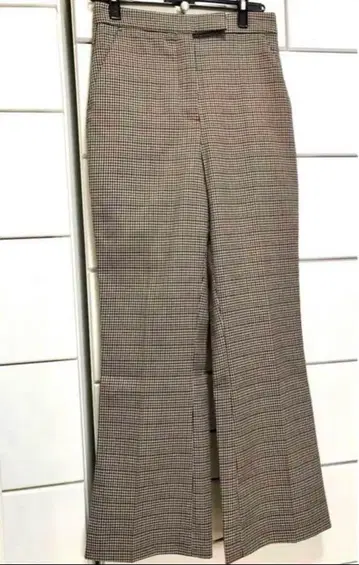 ZARA 브라운 체크 팬츠