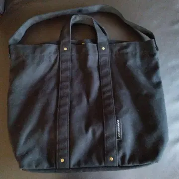 DEAN&DELUCA 블랙 코튼 토트백