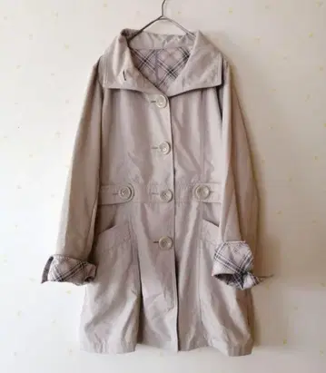 00s fairygrunge 발수 코트 Y2K 체크