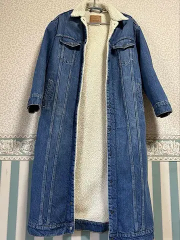 LEVI'S 데님 롱 코트 XS