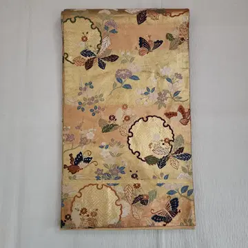 후쿠로 오비 당직 견 설륜 나비 순수 실크