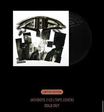 TRAVIS SCOTT JACKBOYS 2 CD (TAPE COVER)