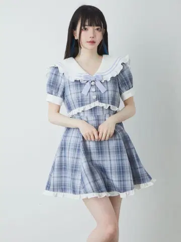 Ank Rouge SetUP풍 세일러 원피스