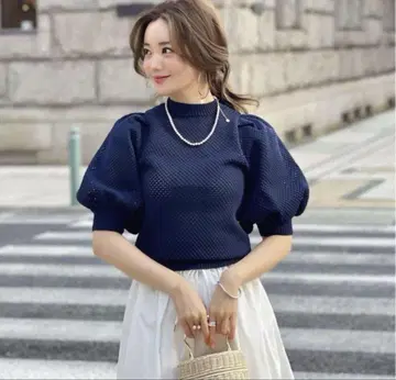 HYEON 헤 애플파이 니트 블랙