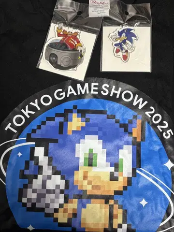TGS2025 GooglePlay 소닉 T셔츠, 키링