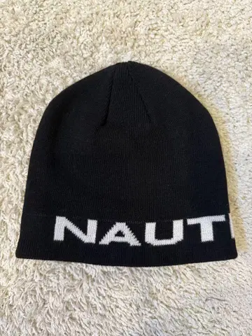 NAUTICA 블랙 니트 모자