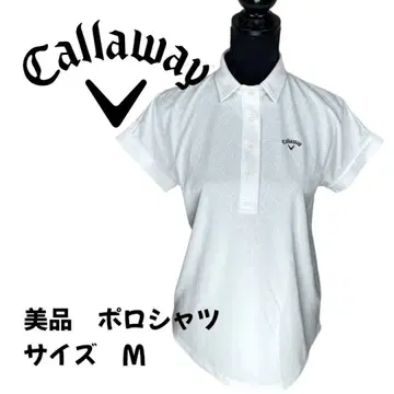 [새상품급] Callaway 캘러웨이 화이트 피케 셔츠 M 사이즈