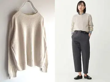 정가 40700엔 마가렛호웰 2022SS 린넨코튼 니트