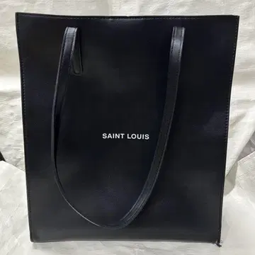 SAINT LOUIS 블랙 가죽 토트백