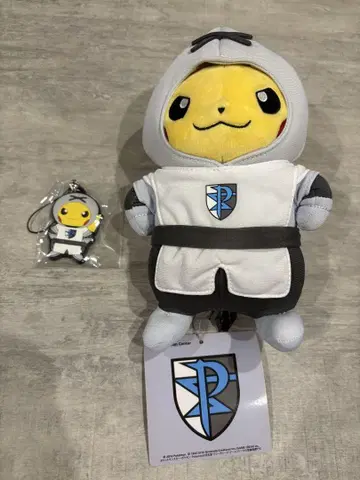 택 포함 새상품급 피카츄 플라스마단 단원 놀이 봉제 인형 택 뒤틀림