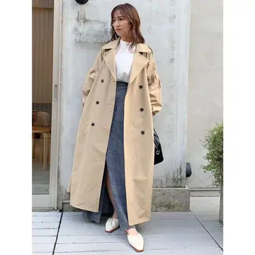 dazzlin 볼륨 레이디 트렌치코트