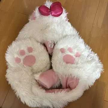 디즈니 후드 부착 머플러 마리 팬캡