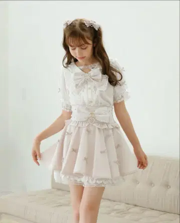 LIZLISA 메니 리본 서큘러 스커트