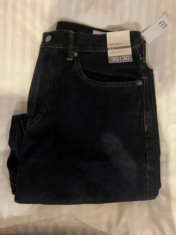 [ 미사용 새상품 ] GAP 배기 데님 팬츠 30/30 다크린스
