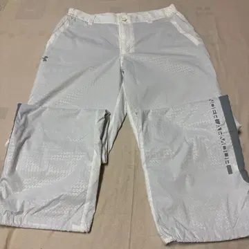 Under Armour 기하학 패턴 팬츠 화이트 겨울용 팬츠 XL