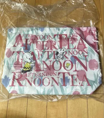 Afternoon Tea x 스누피 슬릿 포켓 부착 백 미사용 새상품